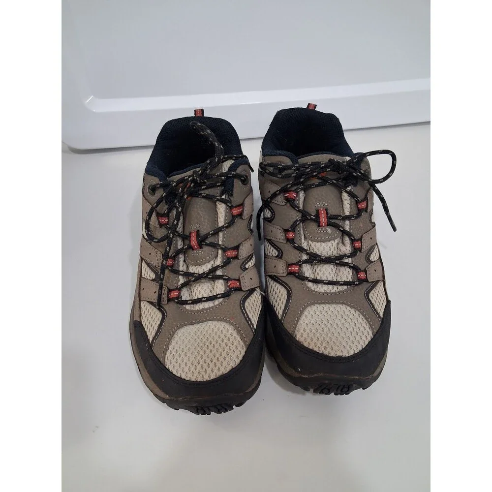 Merrell Kids Moab 2 Low Lace Hiking Sneaker  Durable Leather Textile Mesh Rubber
